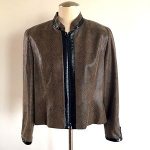 Joseph Ribkoffd brown retro jacket